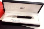 Perfect Replica Montblanc Stainless Steel Clip Black Ballpoint Special Edition Best Pen